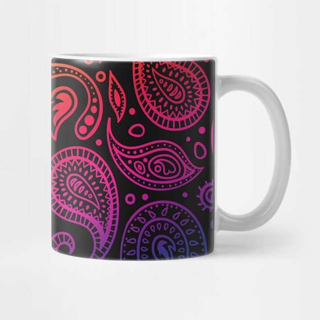 Rainbow Paisley by R4Design